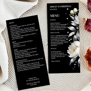 Black and white elegant boho wedding template