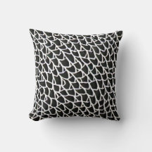 Black and White Elegant Cushion