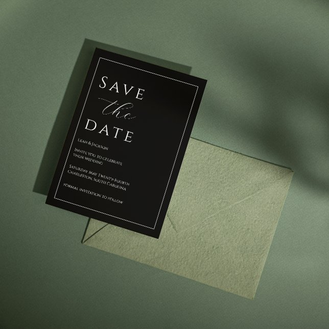 Black and White Elegant Save the Date (Creator Uploaded)