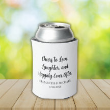 Black And White Elegant Wedding Cheers to Love