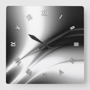 Black and White Estuary Wall Clock