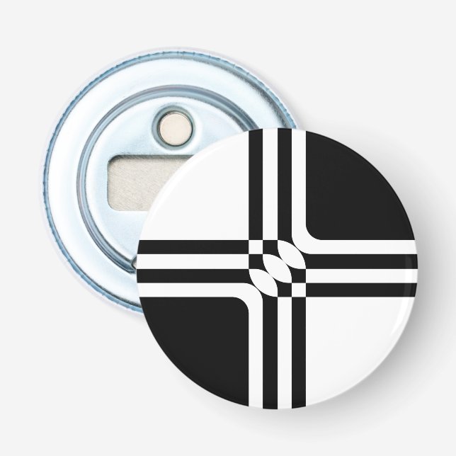 Black and white fantasy bottle opener (Front)