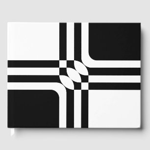 Black and white fantasy guest book