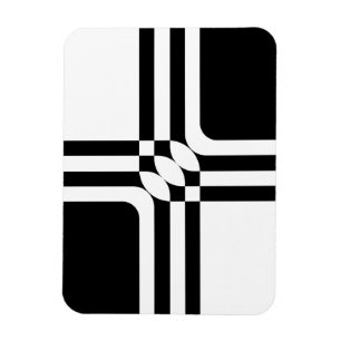 Black and white fantasy magnet