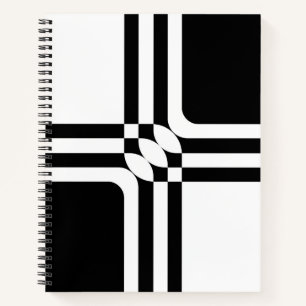 Black and white fantasy notebook