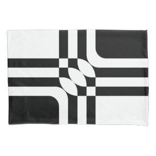 Black and white fantasy pillowcase