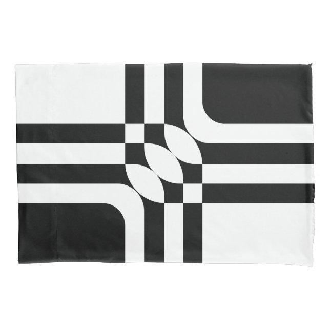 Black and white fantasy pillowcase (Front)