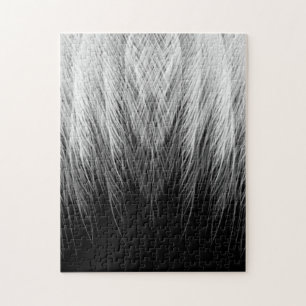 Black and White Feather Puzzle
