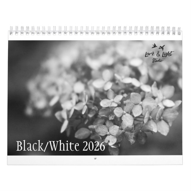Black and White Fine Art Photography Calendar 2026 (Cover)