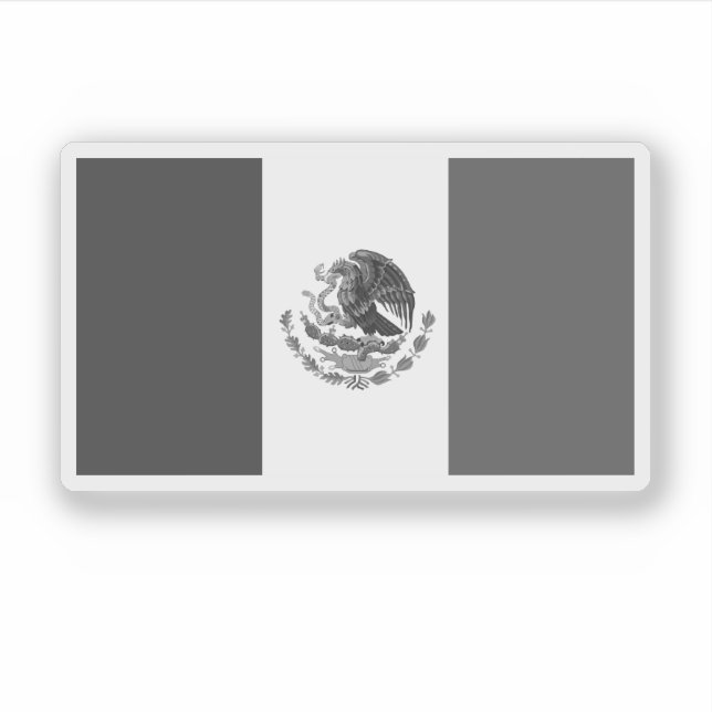 Black and White Flag of Mexico (Front)
