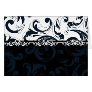 Black and White Floral