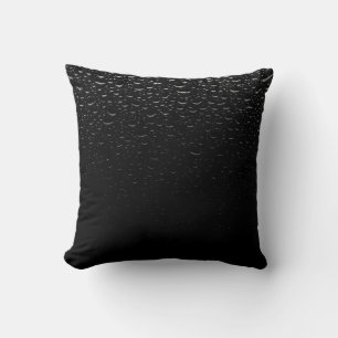 Black and white floral area rug cushion