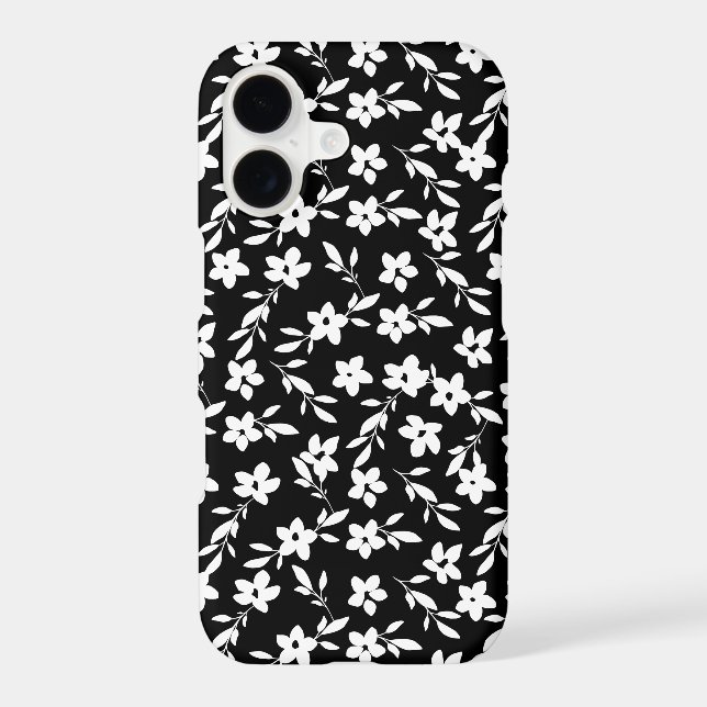 Black and White Floral Pattern (Back)