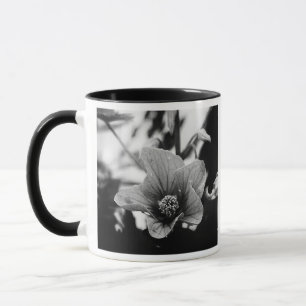 Black and White Floral Photography Mug