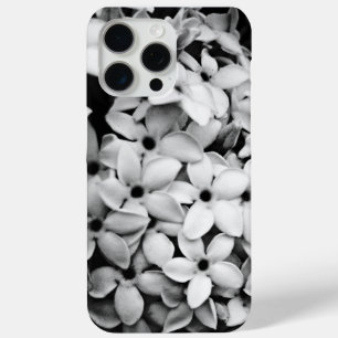 black and white florals iPhone 15 pro max case