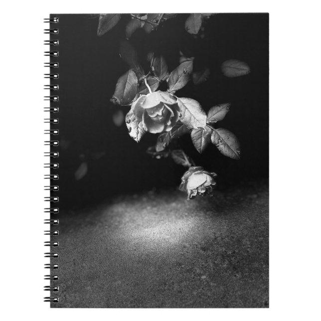 Black and white flower notebook (Front)