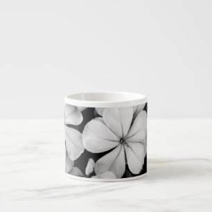Black and White Flower Photography Espresso Cup