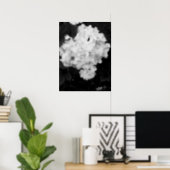 Black and white flower poster (Home Office)