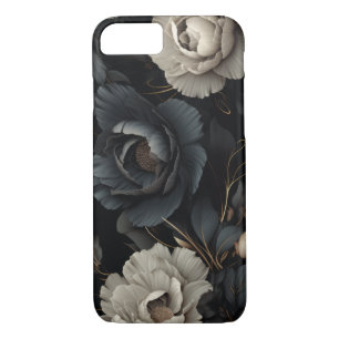 Black and White Flowers iPhone 8/7 Case