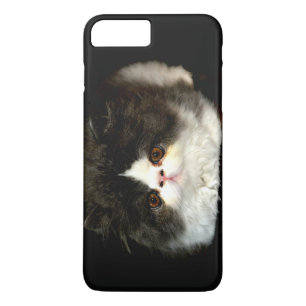 Black and white fluffy kitten iPhone 8 plus/7 plus case