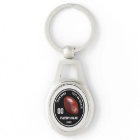 Black and White Football Keychains, Personalised