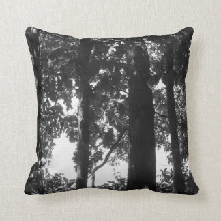 Black and White Forest Cushion
