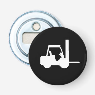 black and white Forklift Bottle Opener