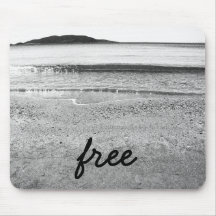 Black and White Free Sand Beach