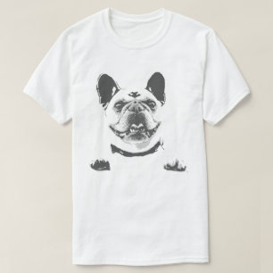 Black and White French Bulldog Men's T-Shirt