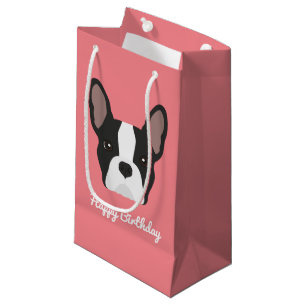 Black and White French Bulldog Small Gift Bag