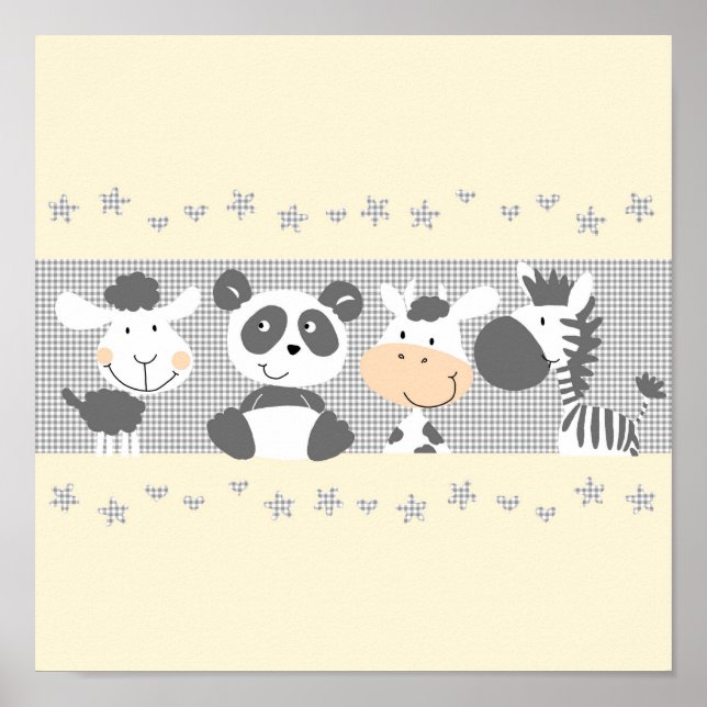 Black and White Friends Poster (Front)