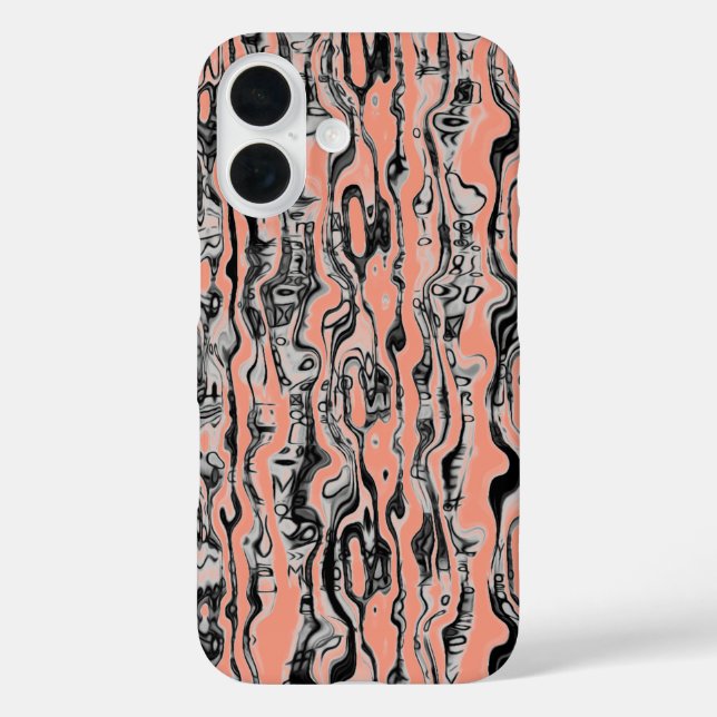 Black and White Funky Cool Pattern Case-Mate iPhone Case (Back)
