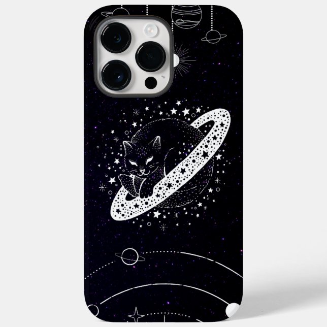 Black and White Galaxy Case-Mate iPhone Case (Back)