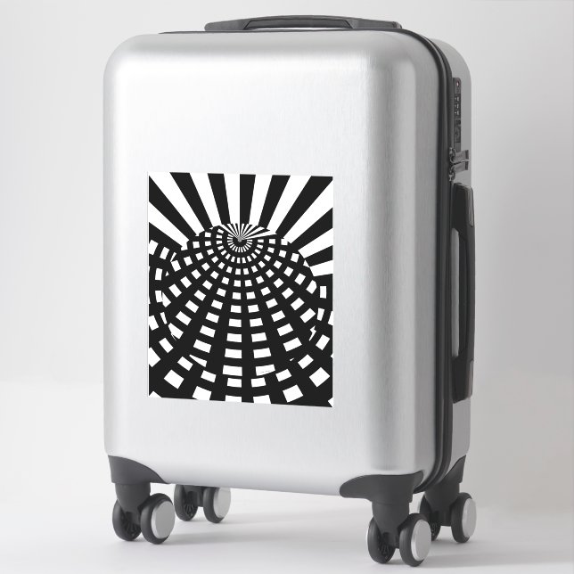 Black and White Geo Orb (Suitcase)