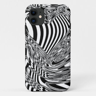 Black And White Geometric Art 12 iPhone 11 Case