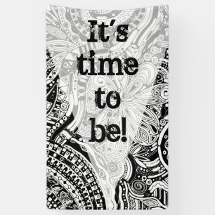 Black And White Geometric Art 15 Banner