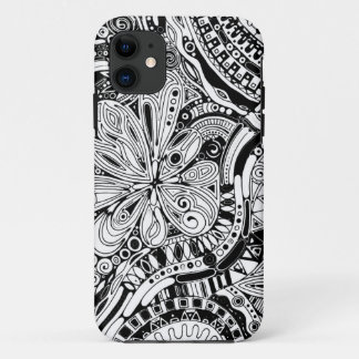 Black And White Geometric Art 15 iPhone 11 Case