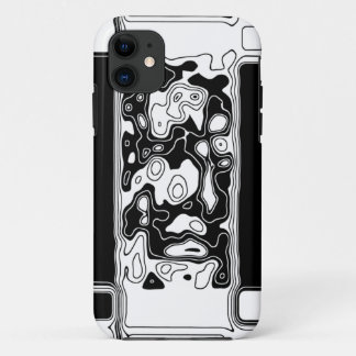 Black And White Geometric Art 1 iPhone 11 Case