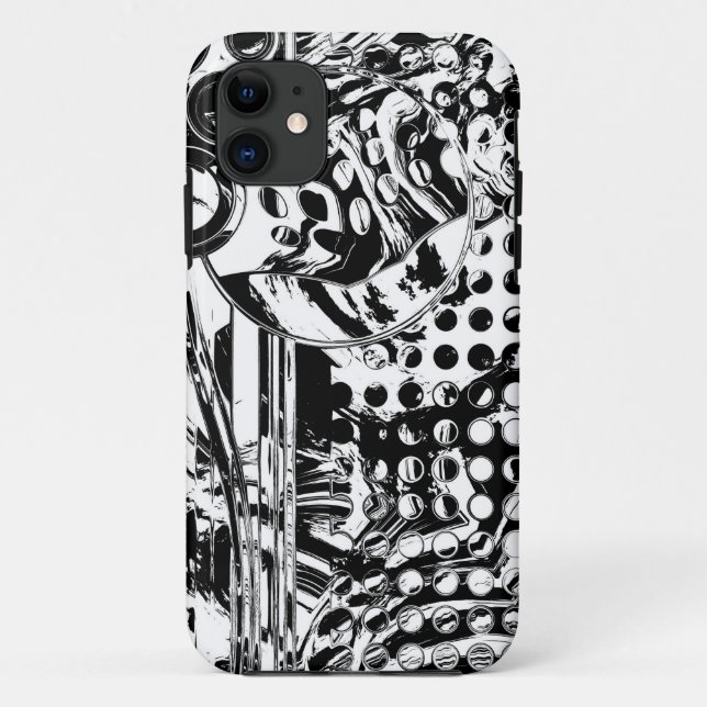 Black And White Geometric Art 20 Case-Mate iPhone Case (Back)
