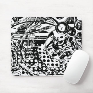 Black And White Geometric Art 20 Mouse Pad