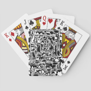 Black And White Geometric Art 25 Playing Cards