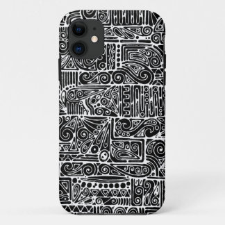 Black And White Geometric Art 2 iPhone 11 Case