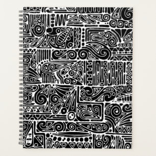 Black And White Geometric Art 2 Planner