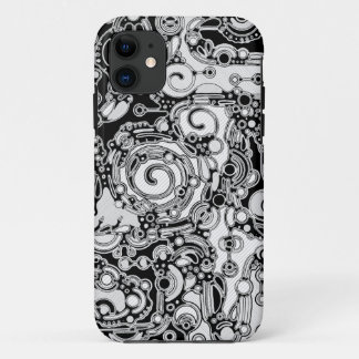 Black And White Geometric Art 3 iPhone 11 Case