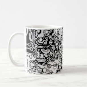 Black And White Geometric Art 3 Coffee Mug