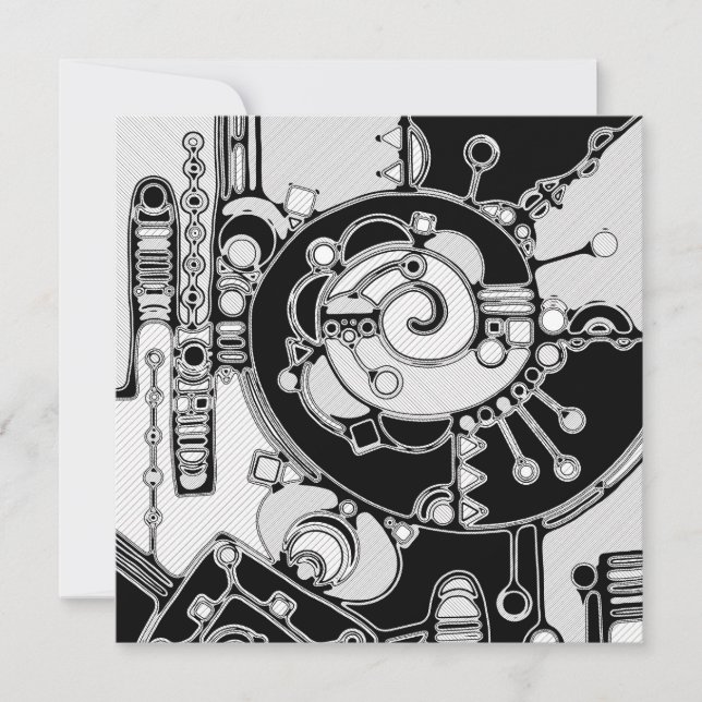 Black And White Geometric Art 4 (Front)