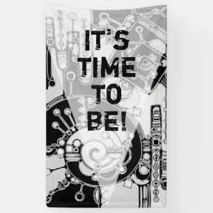 Black And White Geometric Art 4 Banner