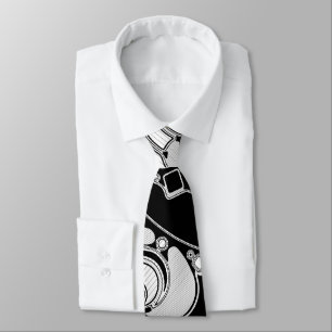 Black And White Geometric Art 4 Tie