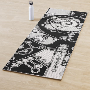 Black And White Geometric Art 4 Yoga Mat