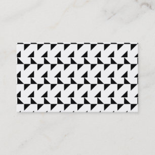 Black and White Geometric Pattern. Business Card